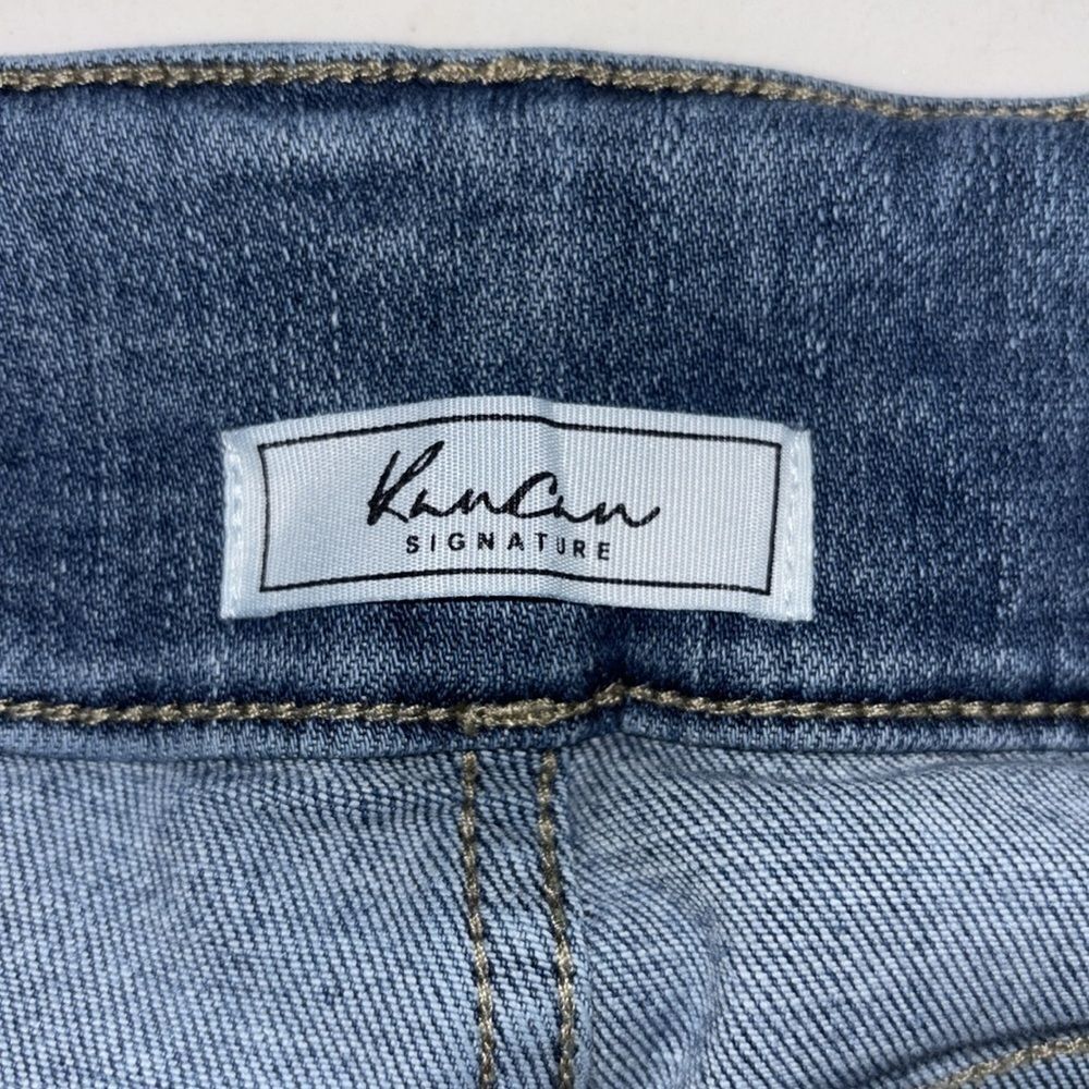 Kan can woman’s distressed stretchy skinny high rise jeans 5 pockets size 28. - Picture 7 of 9